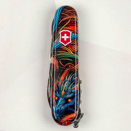Нож Victorinox Climber Zodiac 91мм/14функ/Сапфировый дракон/разноцветный