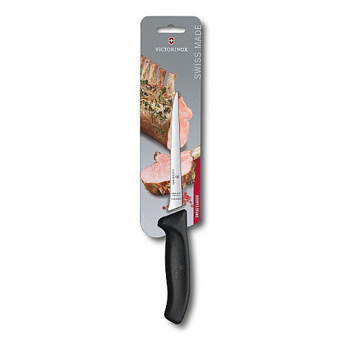 Кухонный нож Victorinox SwissClassic Boning Flex, 15 см, черный. ручкой, блистер