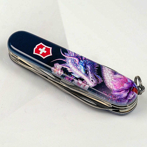 Нож Victorinox Climber Zodiac 91мм/14функ/Волшебный дракон/разноцветный