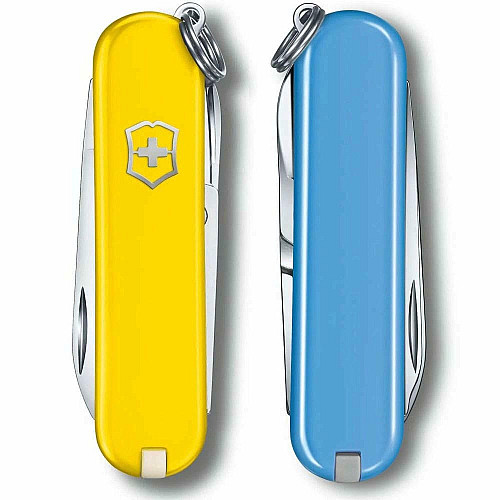 Нож Victorinox Classic SD Ukraine 58 мм/7 функций/желто-голубой