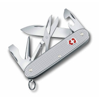 Ніж Victorinox Pioneer X 93мм/9функ/рифл/сріблястий