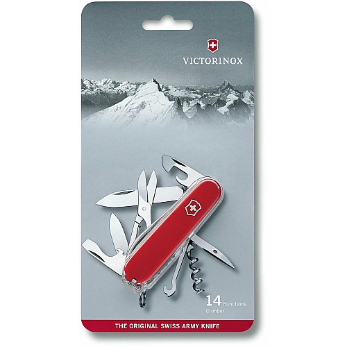 Нож Victorinox Climber 91мм/14функ/красный, блистер
