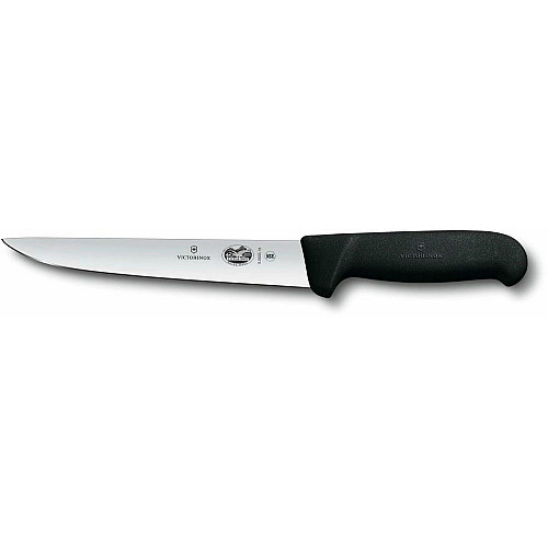 Кухонный нож Victorinox Fibrox Sticking Vx5.5503.18, 18 см, с черн. ручкой