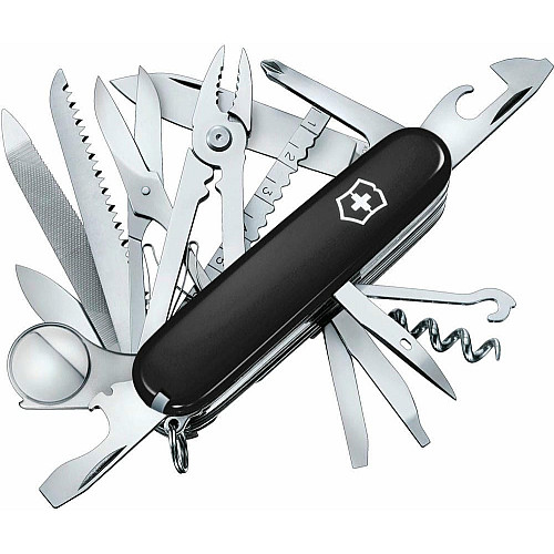Ніж Victorinox Swisschamp 91мм/33функ/чорний