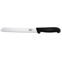 Кухонний ніж Victorinox Fibrox Bread для хліба, 21 см, з чорн. ручкою