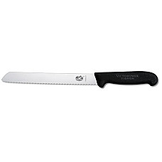 Кухонний ніж Victorinox Fibrox Bread для хліба, 21 см, з чорн. ручкою