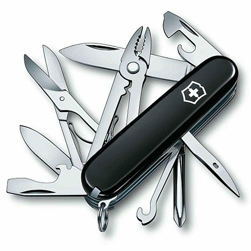 Нож Victorinox Deluxe Tinker 91мм/17функ/черный