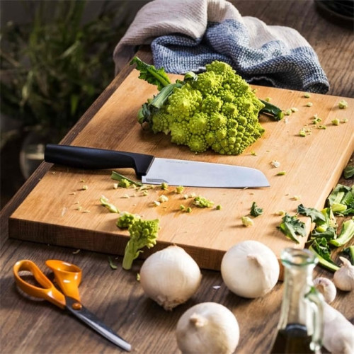 Fiskars Кухонний ніж Santoku Hard Edge, 16.1 см