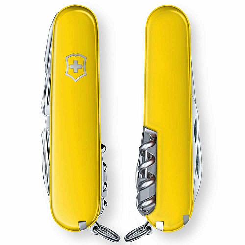 Нож Victorinox Swisschamp 91мм/33функ/желтый