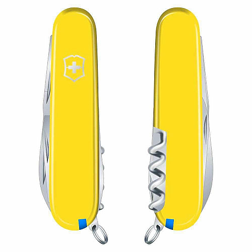 Ніж Victorinox Camper 91 мм/13 функцій/жовтий