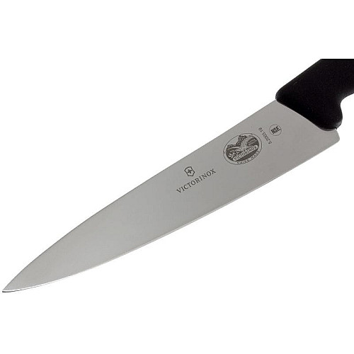 Кухонний ніж Victorinox Fibrox Carving, 19 см, з чорн. ручкою