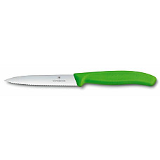 Кухонний ніж Victorinox SwissClassic Paring Vx6.7736.L4, 10 см, із зел. ручкою