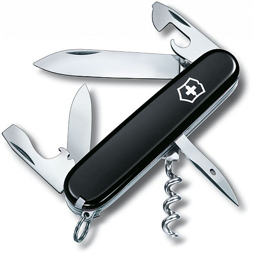 Ніж Victorinox Spartan 91мм/12функ/чорний, блістер