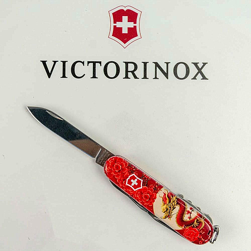 Нож Victorinox Climber Zodiac 91мм/14функ/Китайский красный дракон/красный