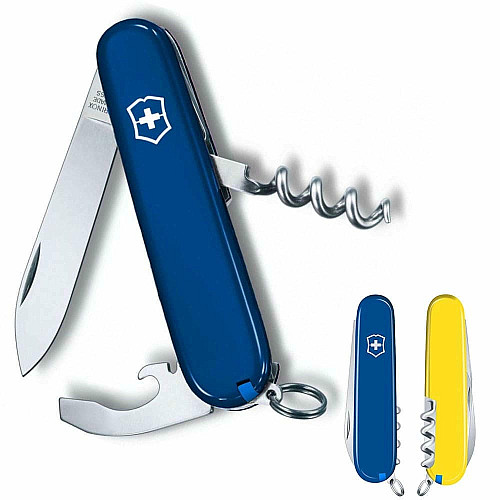 Нож Victorinox Waiter Ukraine 84мм/9функ/сине-желтый