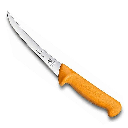 Кухонный нож Victorinox Swibo Boning, 16 см, гибкий, с желт. ручкой