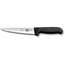 Кухонний ніж Victorinox Fibrox Sticking Vx5.5603.12, 12 см, з чорн. ручкою