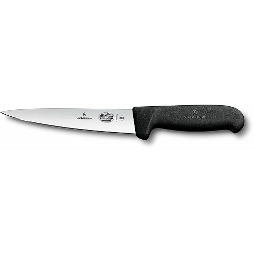 Кухонный нож Victorinox Fibrox Sticking Vx5.5603.12, 12 см, с черн. ручкой