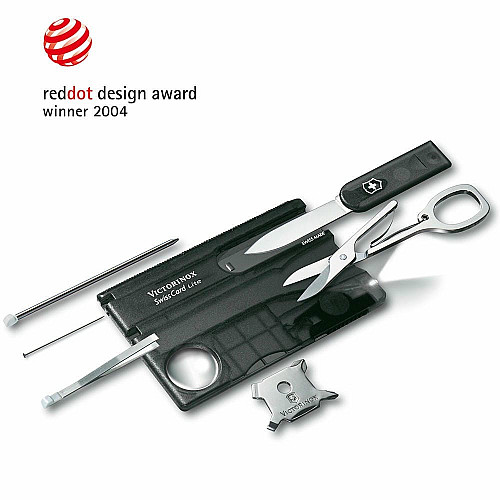 Набір Victorinox Swisscard Lite 82х54х4мм/13функ/прозорий чорний