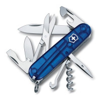 Нож Victorinox Climber 91мм/14функ/прозрачный синий