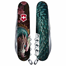 Нож Victorinox Climber Zodiac 91мм/14функ/Лазурный дракон/разноцветный