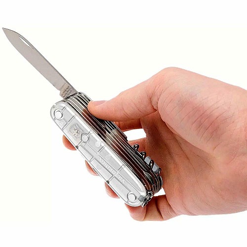 Ніж Victorinox Swisschamp 91мм/31функ/сріблястий