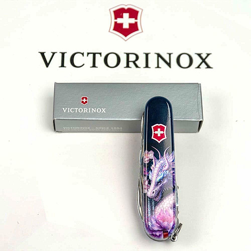 Нож Victorinox Climber Zodiac 91мм/14функ/Волшебный дракон/разноцветный