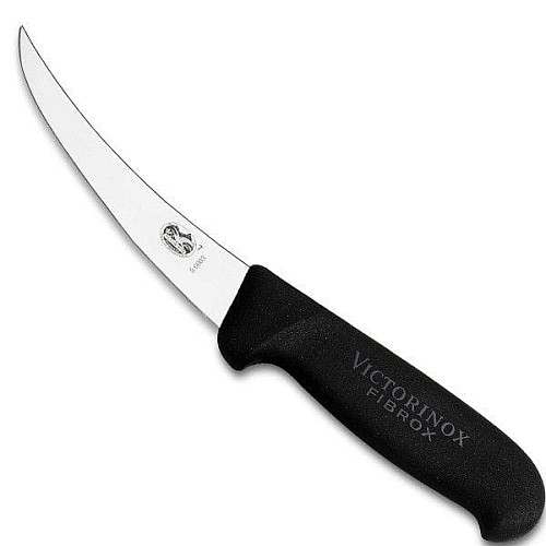 Кухонный нож Victorinox Fibrox Boning, 12 см, черный. ручкой
