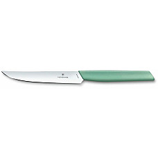 Кухонний ніж Victorinox Swiss Modern Steak, 12 см, з м'ятн. ручкою