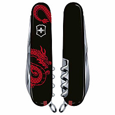 Ніж Victorinox Spartan Zodiac 91мм/12функ/червоний дракон/чорний