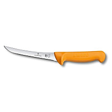 Кухонний ніж Victorinox Swibo Boning, 13 см, напівгнучкий, з жовт. ручкою