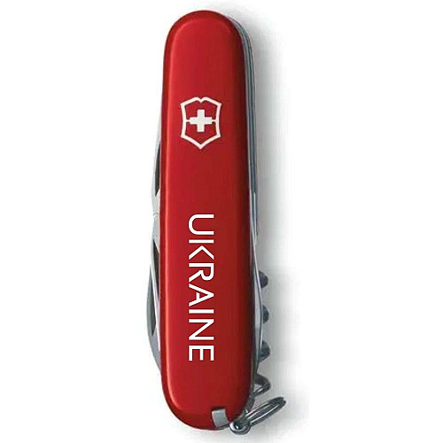 Нож Victorinox Spartan Ukraine 91мм/12функ/Ukraine белый/красный