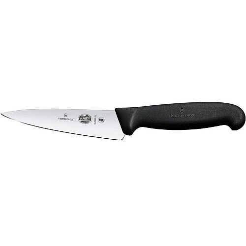 Кухонный нож Victorinox Fibrox Kitchen, 12 см, черный. ручкой