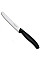Кухонный нож Victorinox SwissClassic Tomato&Table, 11 см, черный. ручкой