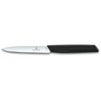 Кухонный нож Victorinox Swiss Modern Paring 6.9003.10, 10 см, черный. ручкой