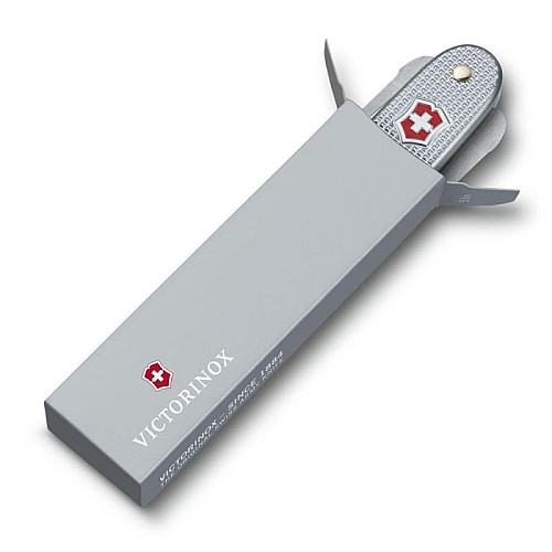 Ніж Victorinox Swiss Army 2 93мм/2функ/рифл/сріблястий