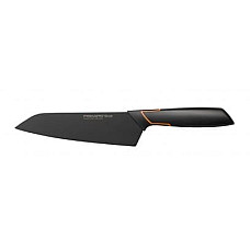 Кухонний ніж кухарський азіатський Fiskars Santoku Edge Black 17 см (1003097)
