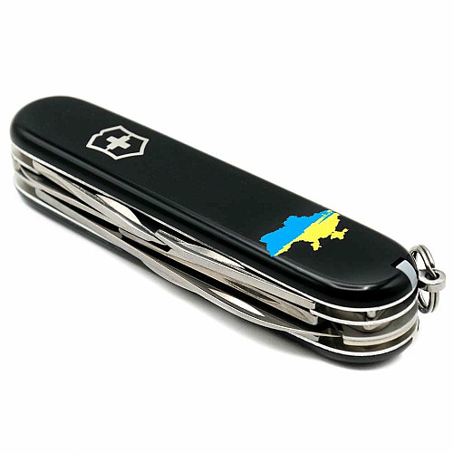 Нож Victorinox Climber Ukraine 91мм/14функ/карта Украины сине-желтая/черный