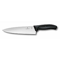 Кухонний ніж Victorinox SwissClassic Carving Vx6.8063.20, 20 см, з чорн. ручкою