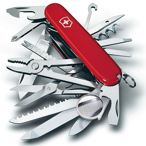 Нож Victorinox Swisschamp 91мм/33функ/красный