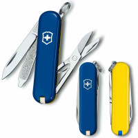 Ніж Victorinox Classic SD Ukraine 58 мм/7 функцій/синьо-жовтий