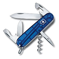 Ніж Victorinox Spartan 91мм/12функ/прозорий синій
