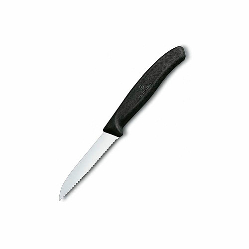 Кухонный нож Victorinox SwissClassic Paring, 8 см, черный. ручкой