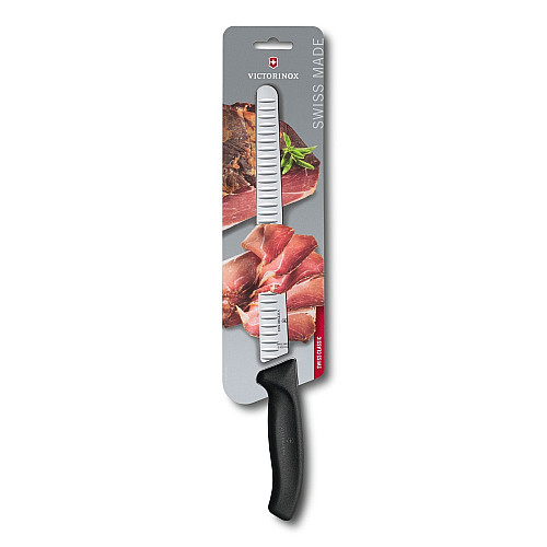 Кухонний ніж Victorinox SwissClassic Slicing, 25 см, з чорн. ручкою, блістер