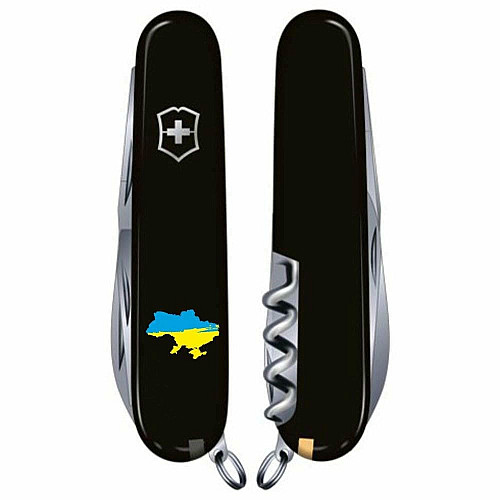 Нож Victorinox Climber Ukraine 91мм/14функ/карта Украины сине-желтая/черный