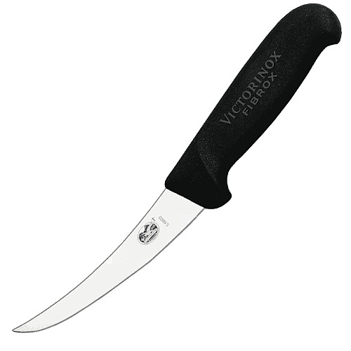 Кухонный нож Victorinox Fibrox Boning, 12 см, черный. ручкой