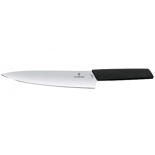 Кухонний ніж Victorinox Swiss Modern Carving, 22 см, з чорн. ручкою, блістер