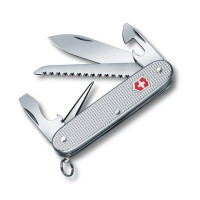 Ніж Victorinox Farmer 93мм/9функ/рифл/сріблястий
