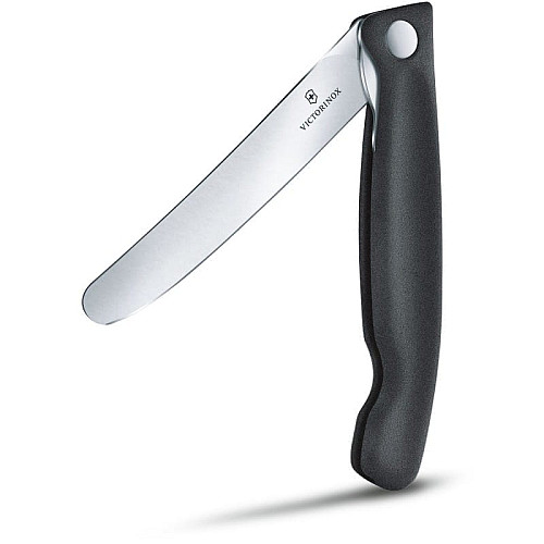 Кухонный нож Victorinox SwissClassic Foldable Paring, 11 см, черный. ручкой, блистер