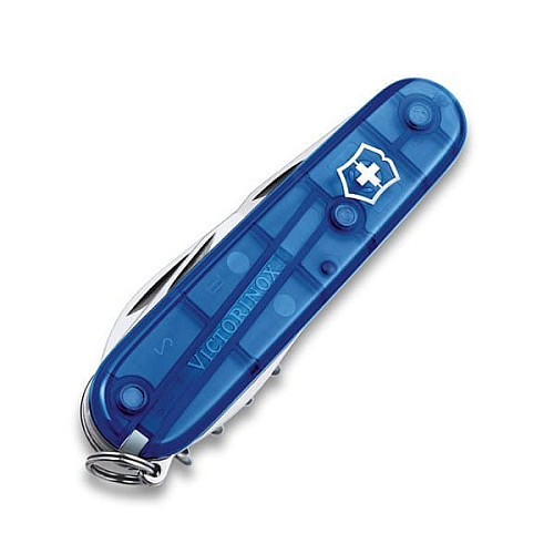 Ніж Victorinox Spartan 91мм/12функ/прозорий синій